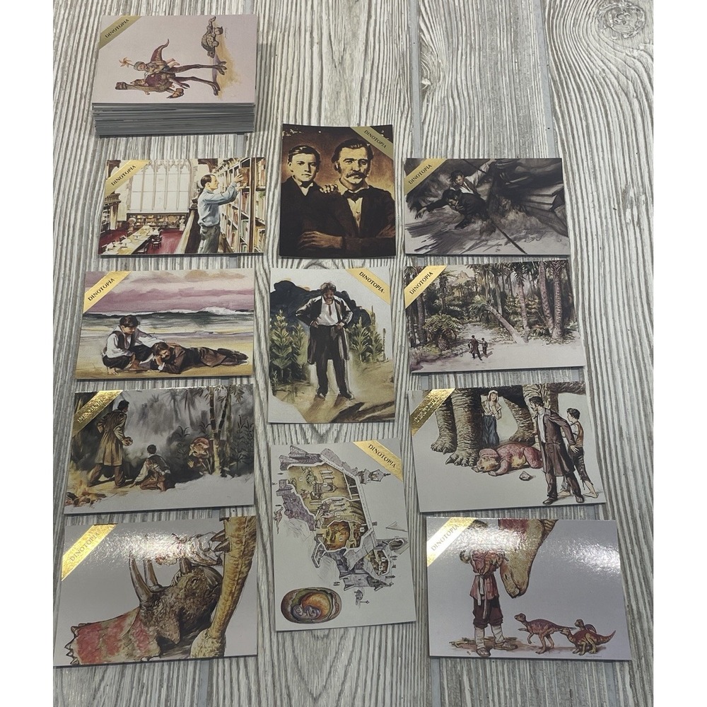 James Gurney DINOTOPIA Complete Trading Card Set w/ Arthur & Will Denison Art